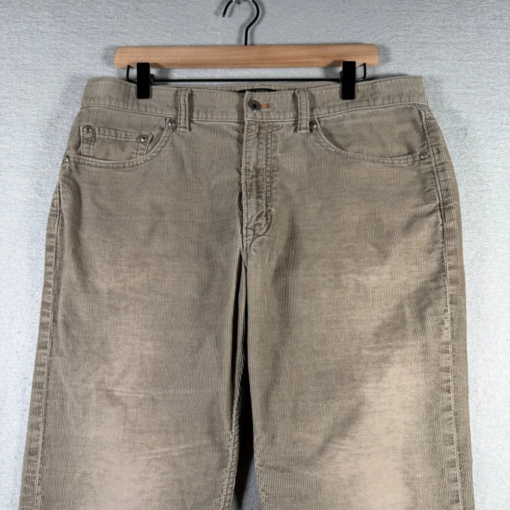 Banana Republic Mens Straight Fit Corduroy Pants Tower Taupe 407829-05 34x30
